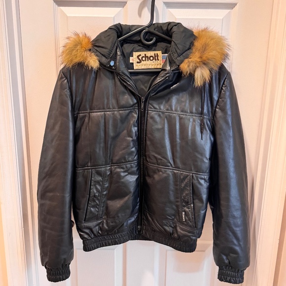 Schott NYC Other - Schott Vintage Black Leather Jacket Size 40
